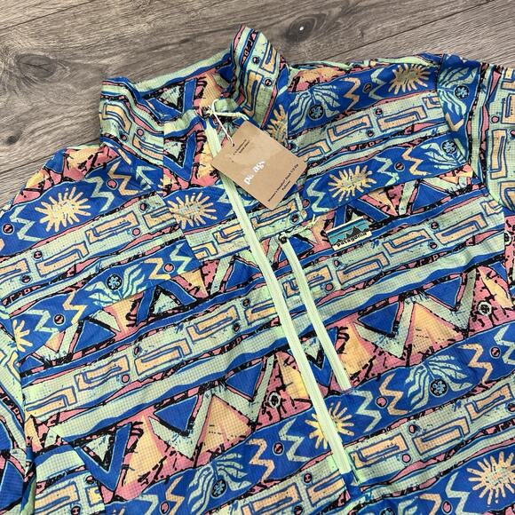 Patagonia Houdini Stash 1/2 Zip Pullover Jacket Size XL Womens Green New - Picture 6 of 12